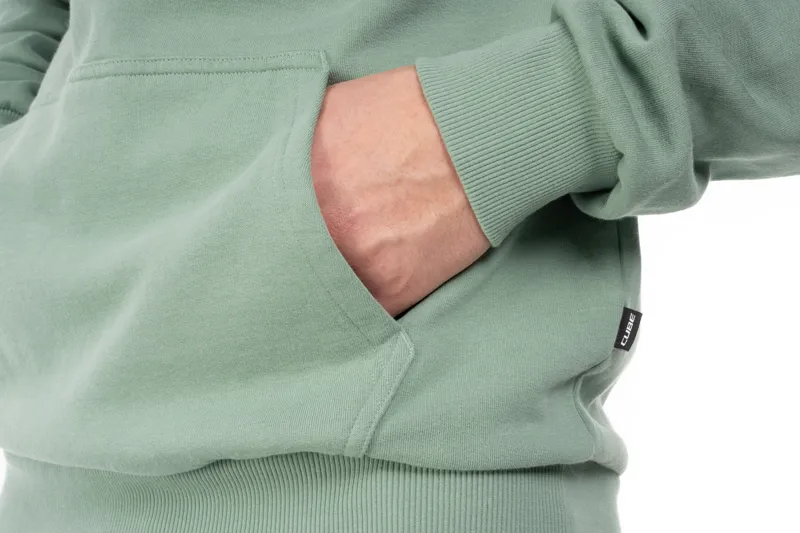 Cube Organic Grid Men's Hoodie - Light Green-3