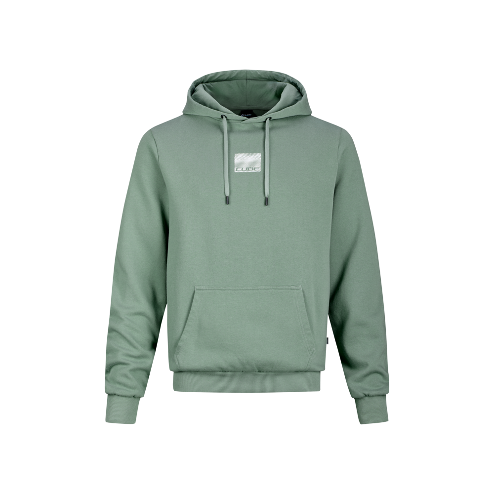 uPRISE Bikes Cube Organic Grid Men's Hoodie - Light Green | Price match, 365 day return s, 18-Month Warranty, Finance Available & Free UK Delivery