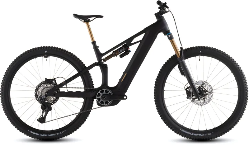 Cube Stereo Hybrid ONE44 HPC AT 800wh 2026 Electric MTB - Carbon/Gold