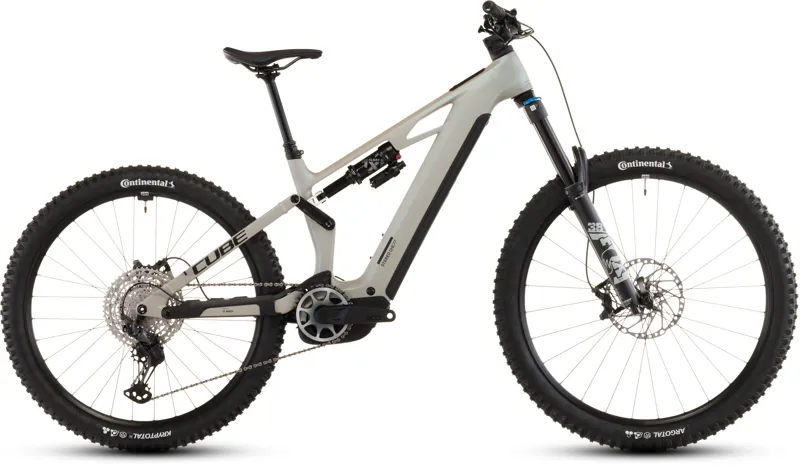 Cube Stereo Hybrid ONE77 HPC SLX 800wh 2026 Electric MTB - Glintsand/Black