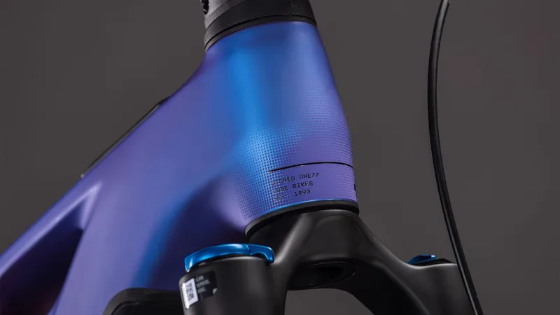 Cube Stereo Hybrid ONE77 HPC SLX 800 2026 Electric MTB - Blue Iris/Black-2