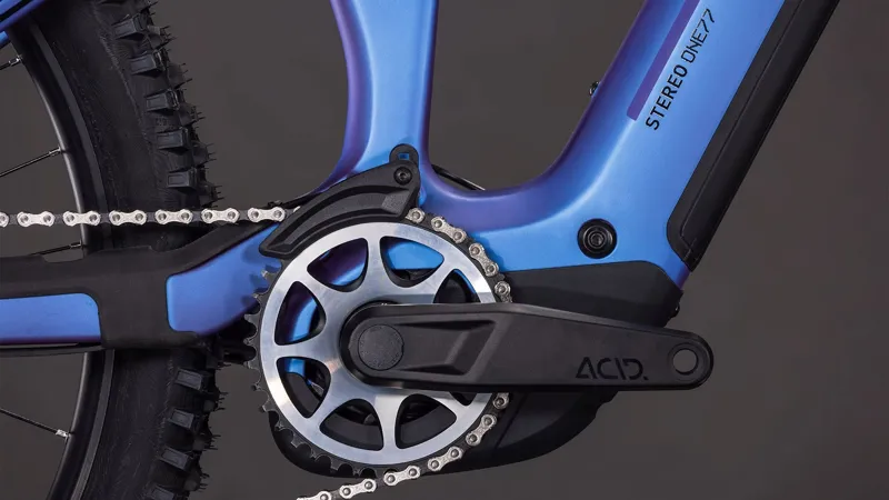 Cube Stereo Hybrid ONE77 HPC SLX 800 2026 Electric MTB - Blue Iris/Black-3