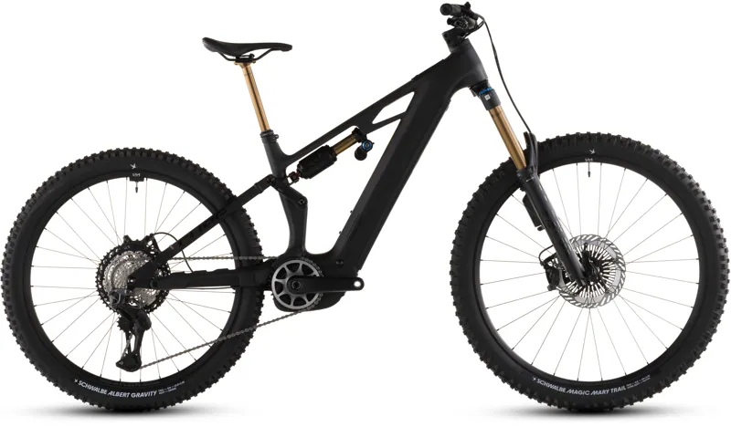 Cube Stereo Hybrid ONE77 HPC AT 800wh 2026 Electric MTB - Carbon/Gold