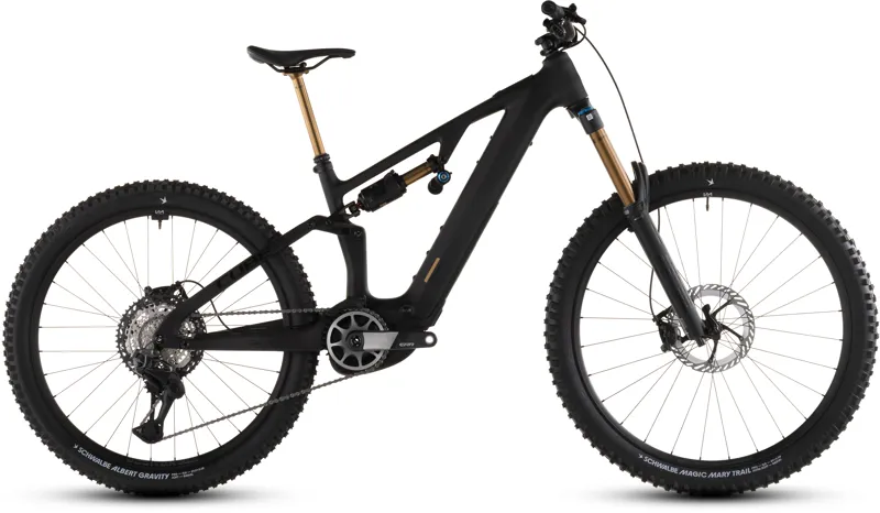 Cube AMS Hybrid ONE77 C:62 AT 600X 2026 Electric MTB - Carbon/Gold