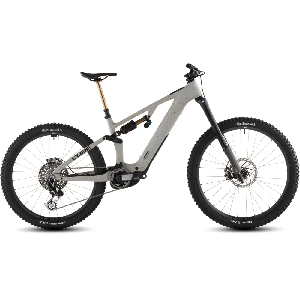 uPRISE Bikes Cube AMS Hybrid ONE77 C:62 Super TM 600X 206 Electric MTB - Reedbeigegrit/Orange | Price match, 365 day return s, 18-Month Warranty, Finance Available & Free UK Delivery