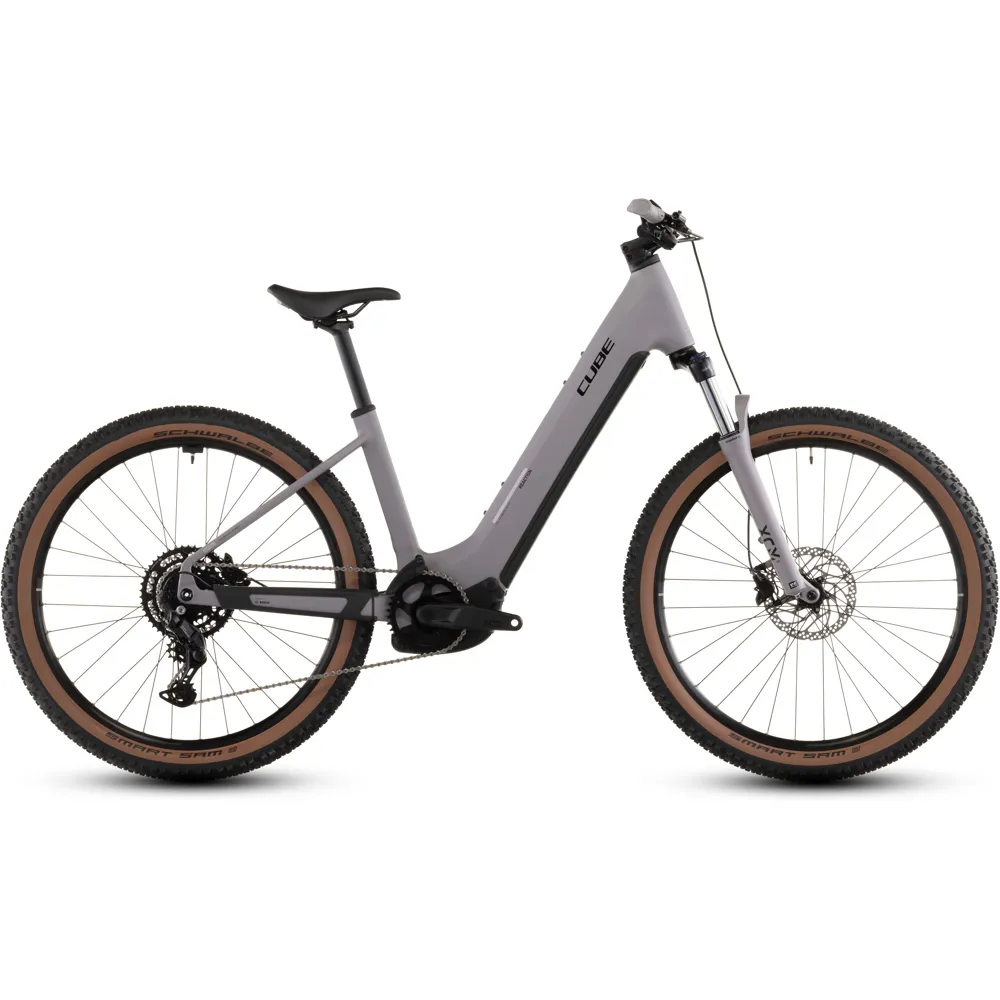 uPRISE Bikes Cube Reaction Hybrid Performance 600 Easy Entry 2026 Electric MTB -  Plumgrey/Black | Price match, 365 day return s, 18-Month Warranty, Finance Available & Free UK Delivery