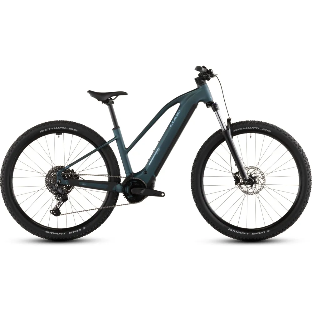 uPRISE Bikes Cube Reaction Hybrid One 600 Electric Mountain Bike - Trapeze - Green | Price match, 365 day return s, 18-Month Warranty, Finance Available & Free UK Delivery
