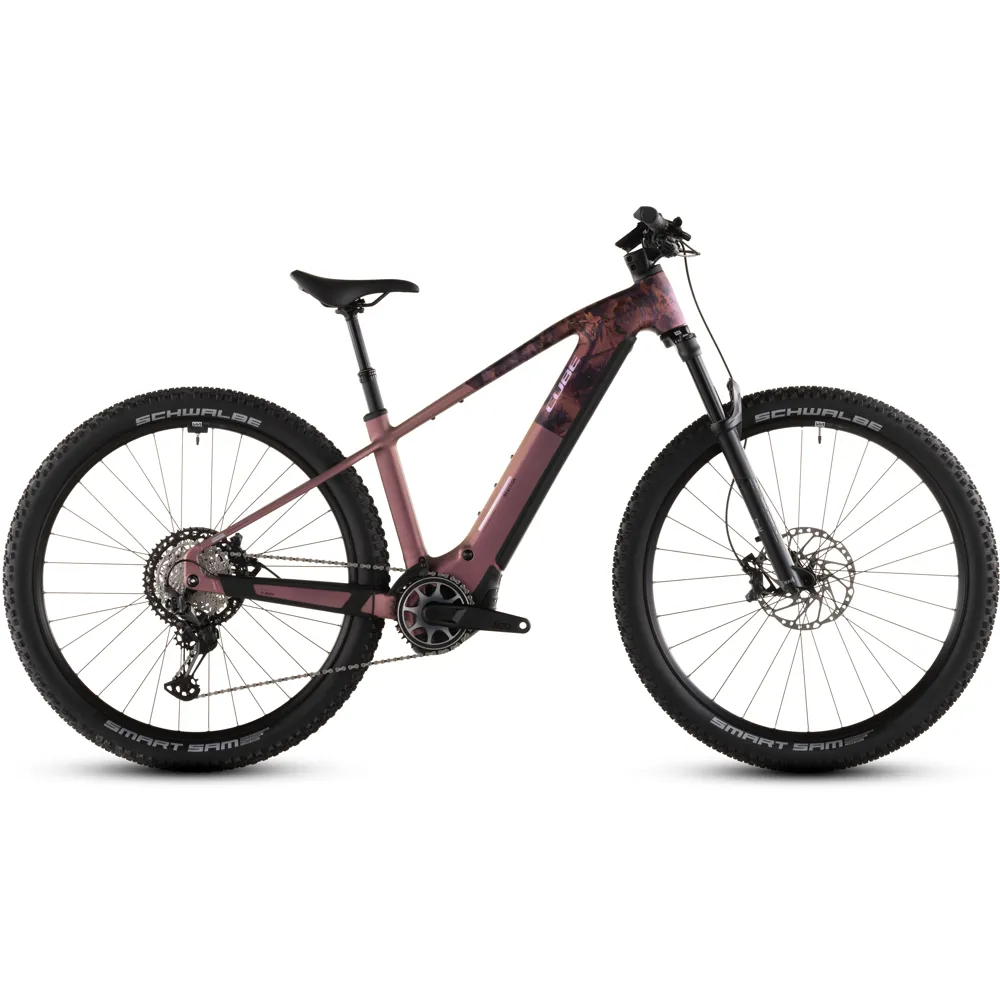 uPRISE Bikes Cube Reaction Hybrid SLX 800 2026 Electric Mountain Bike - Shiftblush/Art | Price match, 365 day returns, 18-Month Warranty, Finance Available & Free UK Delivery