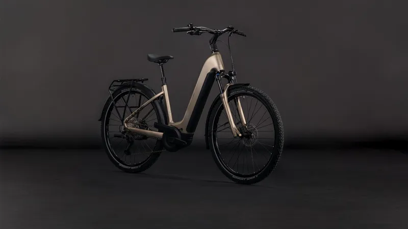 Cube Nuride Hybrid Pro 800 Easy Entry 2026 Electric Hybrid Bike - Flashstone/Chrome-1