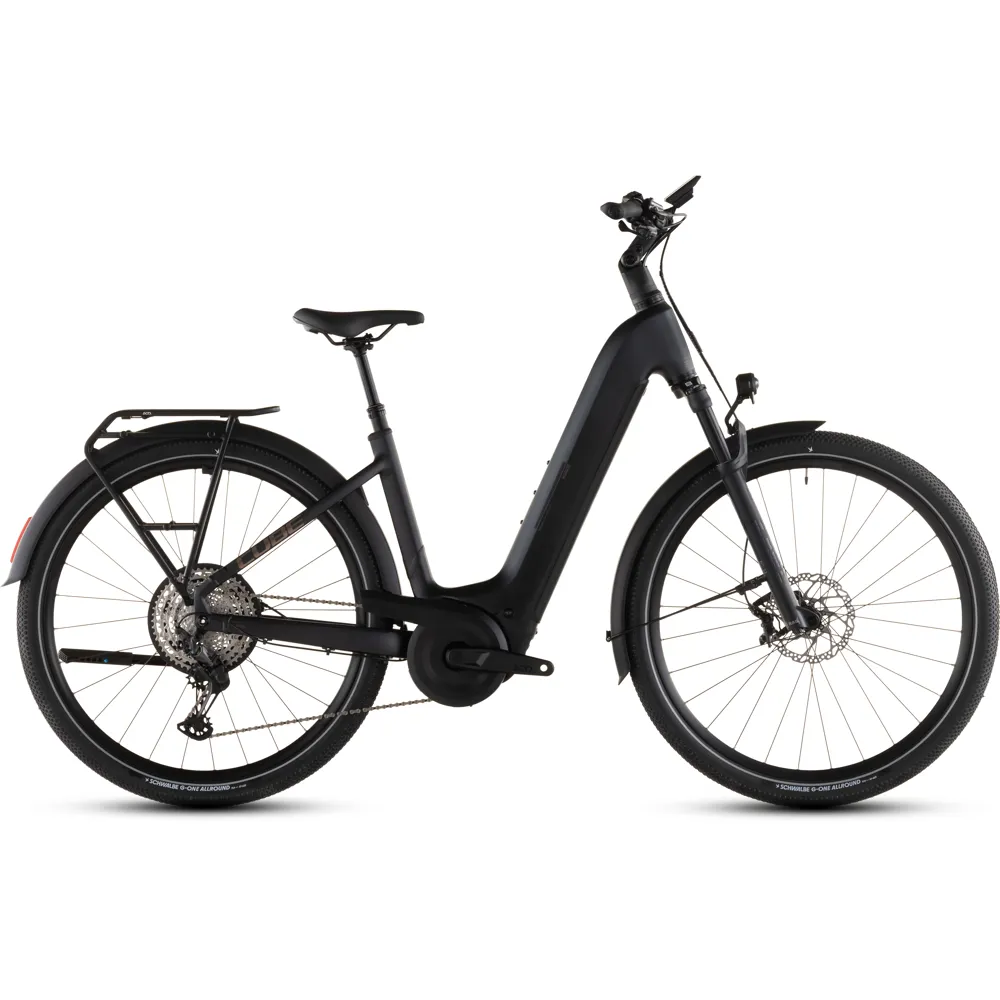 uPRISE Bikes Cube Nuride Hybrid SLX 800wh Easy Entry 2026 Electric Hybrid Bike - Black/Gold | Price match, 365 day returns, 18-Month Warranty, Finance Available & Free UK Delivery