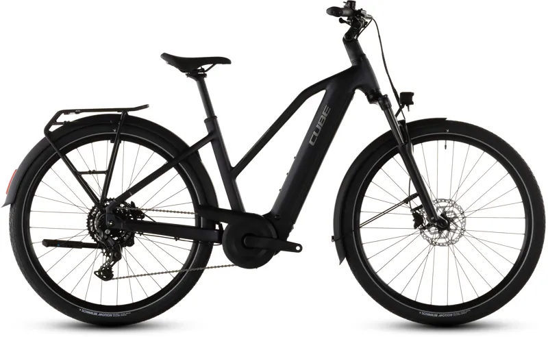 Cube Touring Hybrid ONE 600wh Trapeze 2026 Electric Hybrid Bike - Coal/Chrome