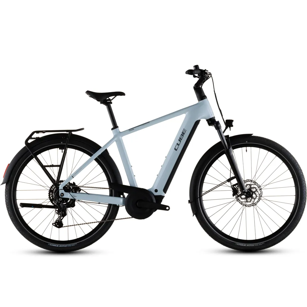 uPRISE Bikes Cube Touring Hybrid ONE 600wh 2026 Electric Hybrid Bike - Glacier/Reflex | Price match, 365 day return s, 18-Month Warranty, Finance Available & Free UK Delivery