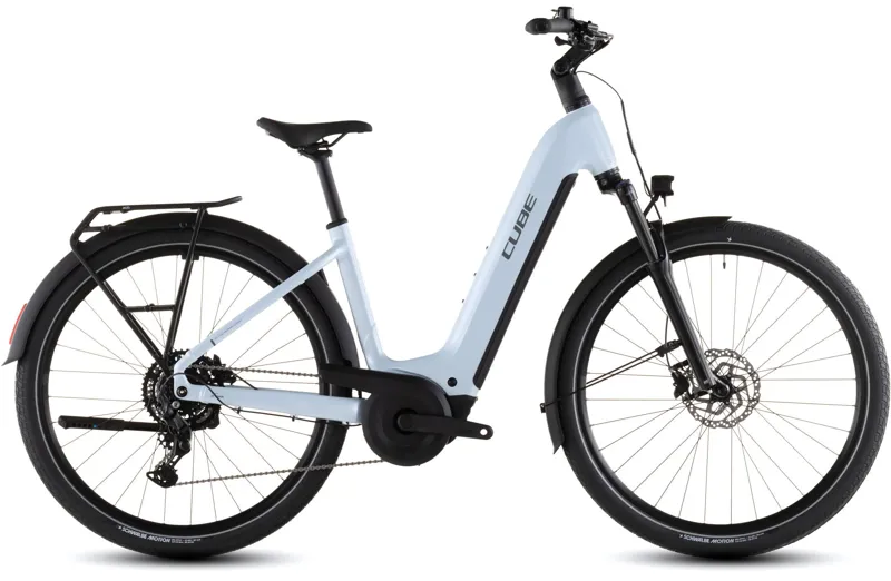 Cube Touring Hybrid One 600 Easy Entry 2026 Electric Hybrid Bike - Glacier/Reflex