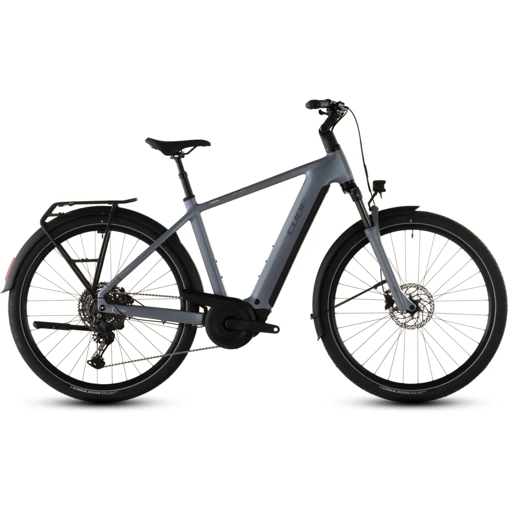 uPRISE Bikes Cube Touring Hybrid Pro 800 2026 Electric Hybrid Bike - Pearlgrey/Grey | Price match, 365 day return s, 18-Month Warranty, Finance Available & Free UK Delivery