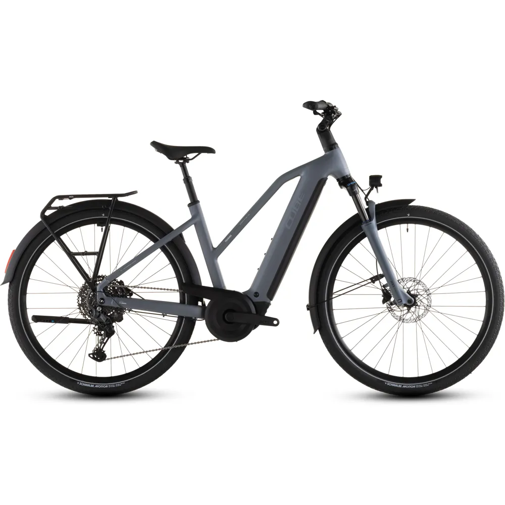 uPRISE Bikes Cube Touring Hybrid Pro 800wh Trapeze 2026 Electric Hybrid Bike - Pearlgrey/Grey | Price match, 365 day returns, 18-Month Warranty, Finance Available & Free UK Delivery