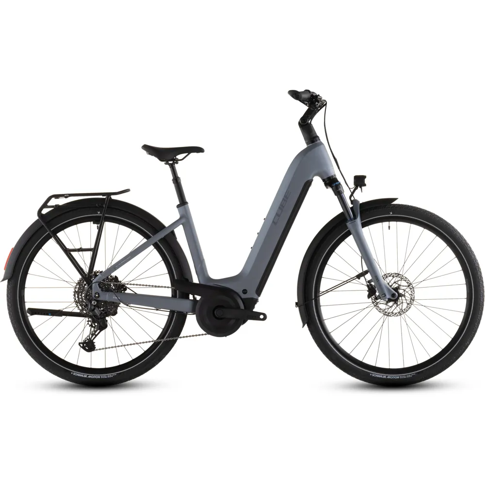 uPRISE Bikes Cube Touring Hybrid Pro 800 Easy Entry 2026 Electric Hybrid Bike - Pearlgrey/Grey | Price match, 365 day return s, 18-Month Warranty, Finance Available & Free UK Delivery