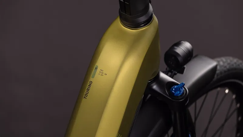 Cube Touring Hybrid Pro 800 Easy Entry 2026 Electric Hybrid Bike - Goldenlime/Black-2