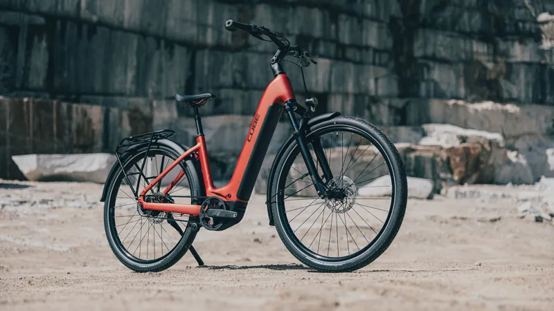 Cube Touring Hybrid Comfort SLX 800wh Easy Entry 2026 Electric Hybrid Bike - Chilli/Chrome-7