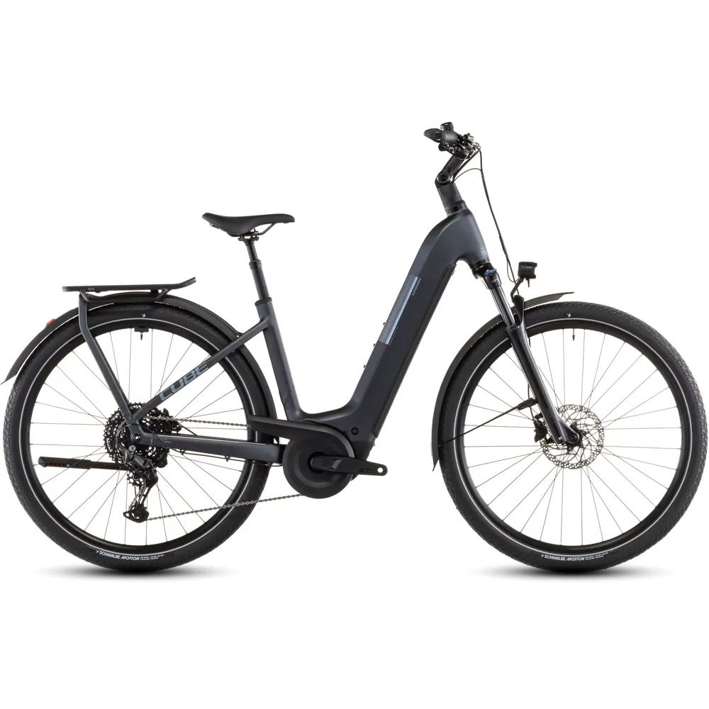 uPRISE Bikes Cube Kathmandu Hybrid ONE 800wh Easy Entry 2026 Electric Hybrid Bike - Metallicgrey/Grey | Price match, 365 day return s, 18-Month Warranty, Finance Available & Free UK Delivery