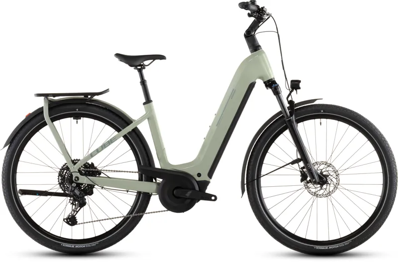 Cube Kathmandu Hybrid ONE 800wh Easy Entry 2026 Electric Hybrid Bike - Pea/Green