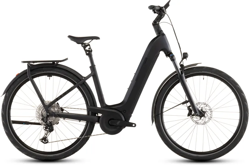 Cube Kathmandu Hybrid Pro 800wh Easy Entry 2026 Electric Hybrid Bike - Coal/Black