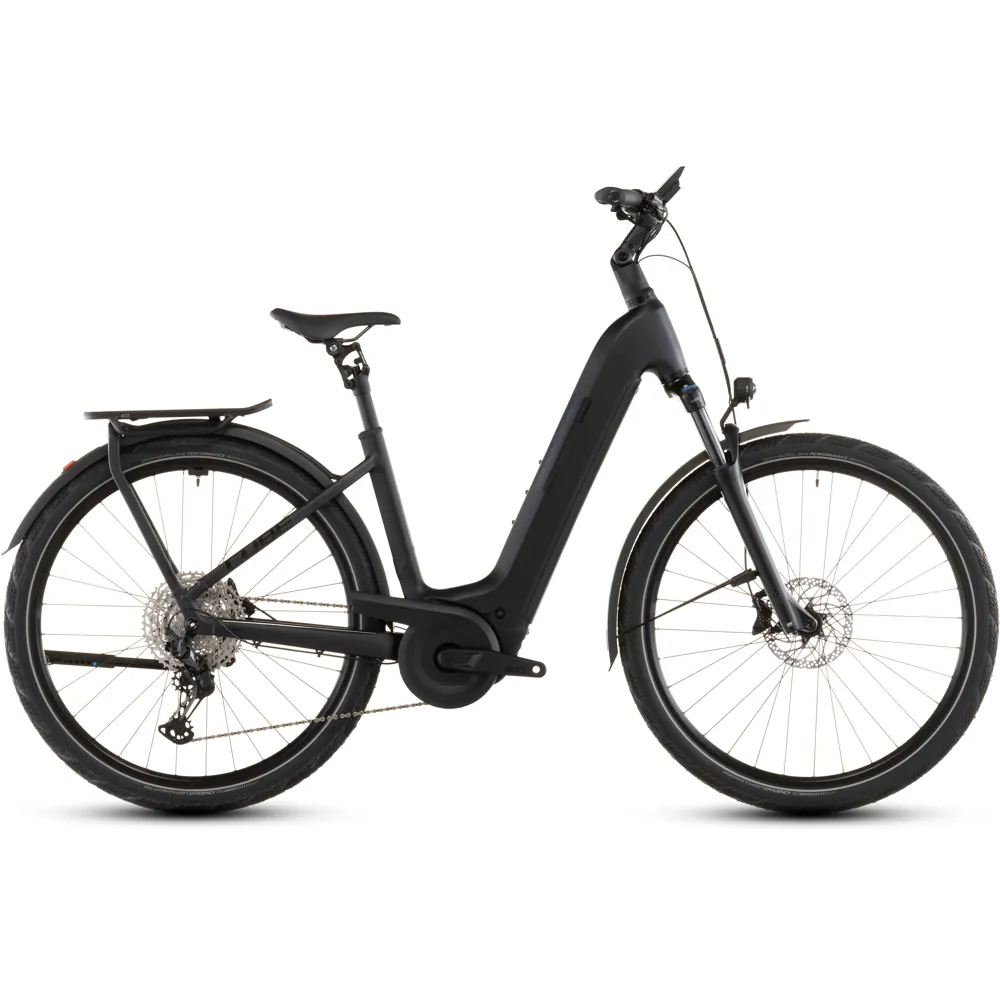 uPRISE Bikes Cube Kathmandu Hybrid Pro 800wh Easy Entry 2026 Electric Hybrid Bike - Coal/Black | Price match, 365 day return s, 18-Month Warranty, Finance Available & Free UK Delivery