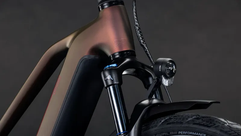 Cube Kathmandu Hybrid Pro 800wh Trapeze 2026 Electric Hybrid Bike - Sunglow/Chrome-5