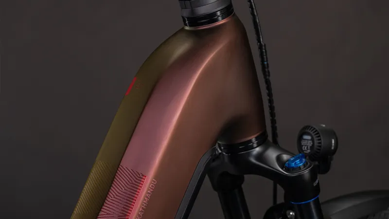 Cube Kathmandu Hybrid Pro 800wh Easy Entry 2026 Electric Hybrid Bike - Sunglow/Chrome-1