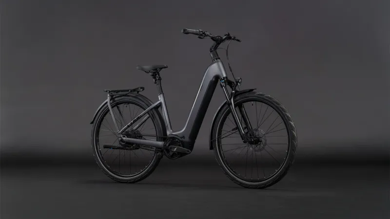 Cube Kathmandu Hybrid Comfort Pro 800wh 2026 Electric Hybrid Bike - Slabgrey/Black-1
