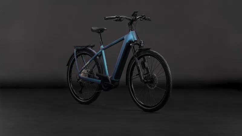 Cube Kathmandu Hybrid EXC 800wh 2026 Electric Hybrid Bike - Smaragdgrey/Prism-1