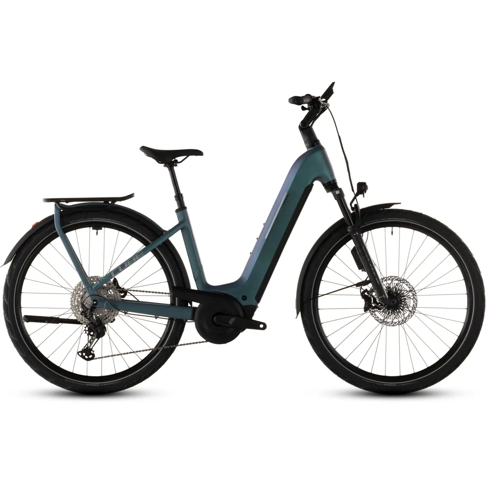 uPRISE Bikes Cube Kathmandu Hybrid EXC 800wh Easy Entry 2026 Electric Hybrid Bike - Smaragdgrey/Prism | Price match, 365 day returns, 18-Month Warranty, Finance Available & Free UK Delivery