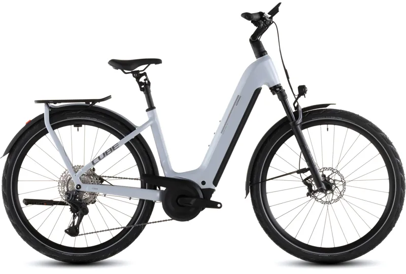 Cube Kathmandu Hybrid SLX 800wh Easy Entry 2026 Electric Hybrid Bike - Foggrey/Grey