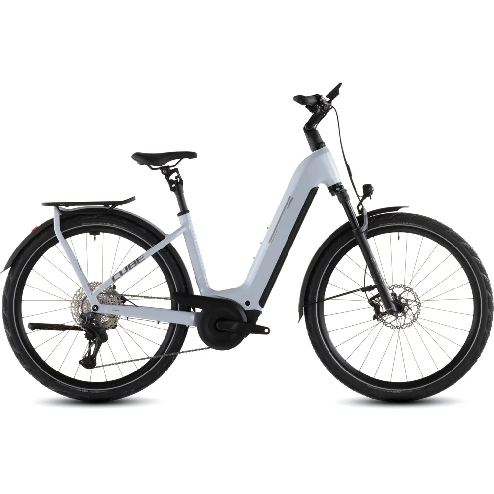 uPRISE Bikes Cube Kathmandu Hybrid SLX 800wh Easy Entry 2026 Electric Hybrid Bike - Foggrey/Grey | Price match, 365 day return s, 18-Month Warranty, Finance Available & Free UK Delivery