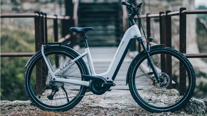 Cube Kathmandu Hybrid SLX 800wh Easy Entry 2026 Electric Hybrid Bike - Foggrey/Grey-7