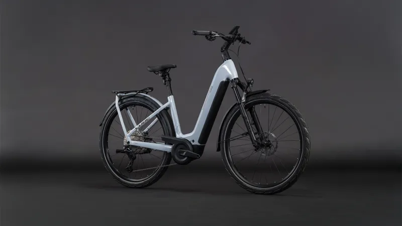 Cube Kathmandu Hybrid SLX 800wh Easy Entry 2026 Electric Hybrid Bike - Foggrey/Grey-1