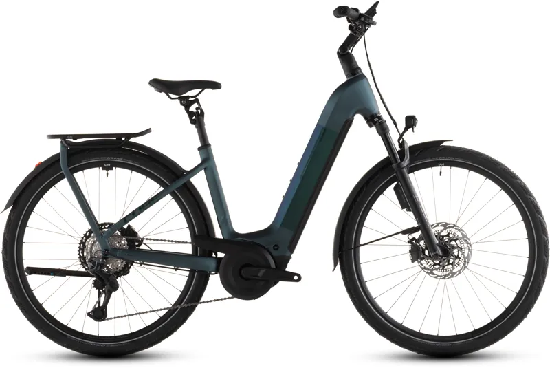 Cube Kathmandu Hybrid SLT 800wh Easy Entry 2026 Electric Hybrid Bike - Duskwood/Goblin