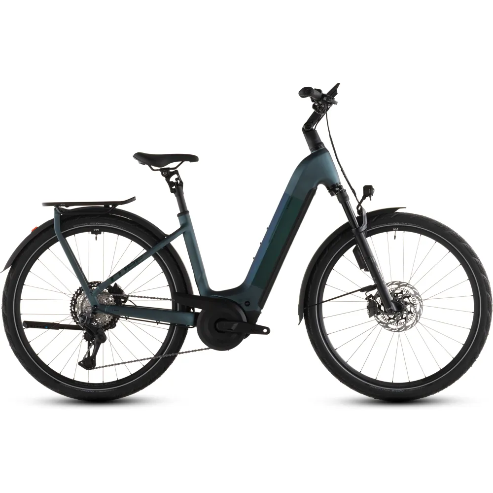 uPRISE Bikes Cube Kathmandu Hybrid SLT 800wh Easy Entry 2026 Electric Hybrid Bike - Duskwood/Goblin | Price match, 365 day returns, 18-Month Warranty, Finance Available & Free UK Delivery