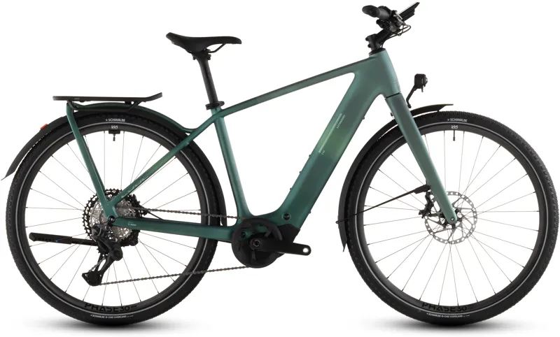 Cube Kathmandu Hybrid C:62 SLT 400X 2026 Electric Hybrid Bike - Seafoam/Chrome