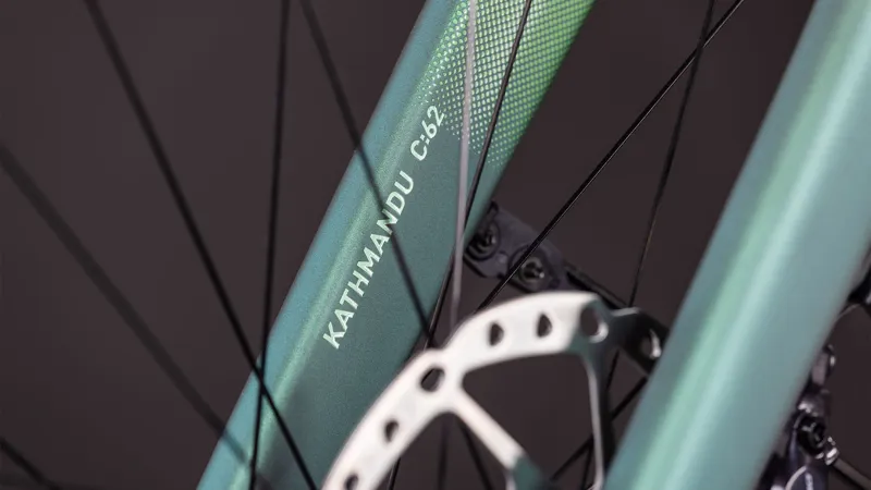 CubeKathmandu Hybrid C:62 SLT 400X Easy Entry 2026 Electric Hybrid Bike - Seafoam/Chrome-6