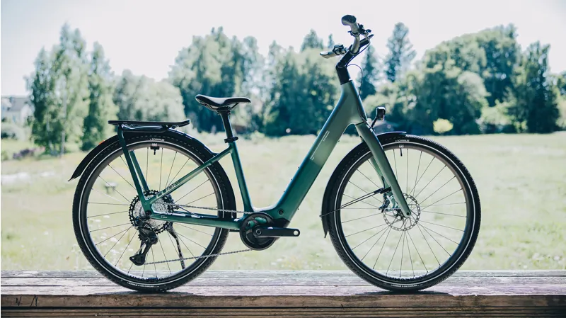 CubeKathmandu Hybrid C:62 SLT 400X Easy Entry 2026 Electric Hybrid Bike - Seafoam/Chrome-7