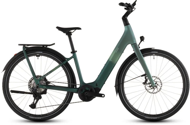 CubeKathmandu Hybrid C:62 SLT 400X Easy Entry 2026 Electric Hybrid Bike - Seafoam/Chrome
