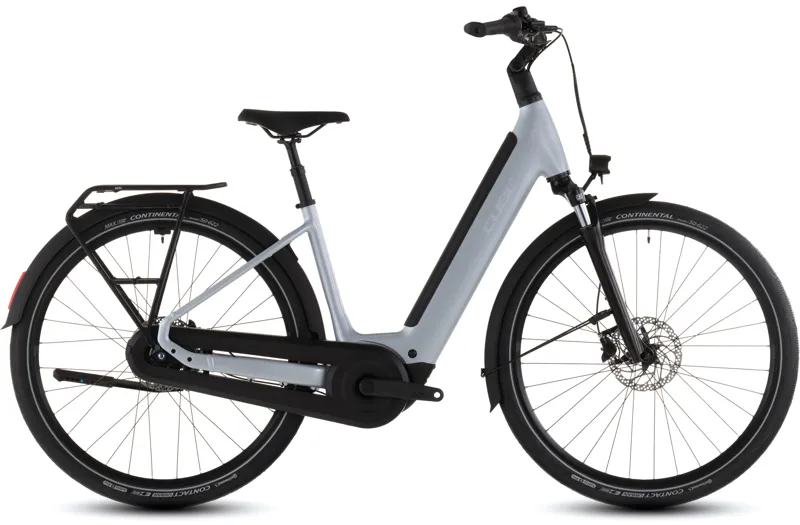 Cube Supreme Hybrid Comfort ONE 600wh 2026 Electric Hybrid Bike - Foggrey/Reflex