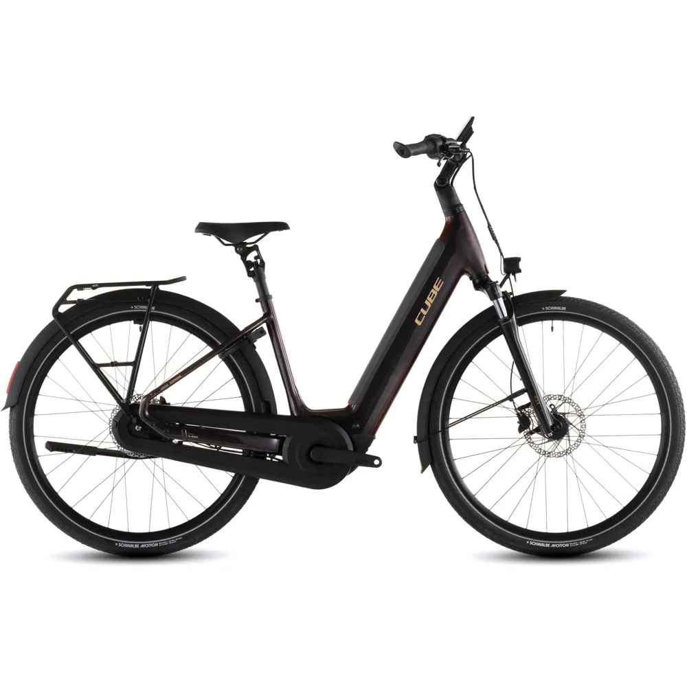 uPRISE Bikes Cube Supreme Hybrid Comfort PRO 600wh 2026 Electric Hybrid Bike - Solareclipse/Gold | Price match, 365 day return s, 18-Month Warranty, Finance Available & Free UK Delivery