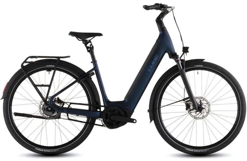 Cube Supreme Hybrid Deluxe ONE 600wh 2026 Electric Hybrid Bike - Indigoblue/Switch
