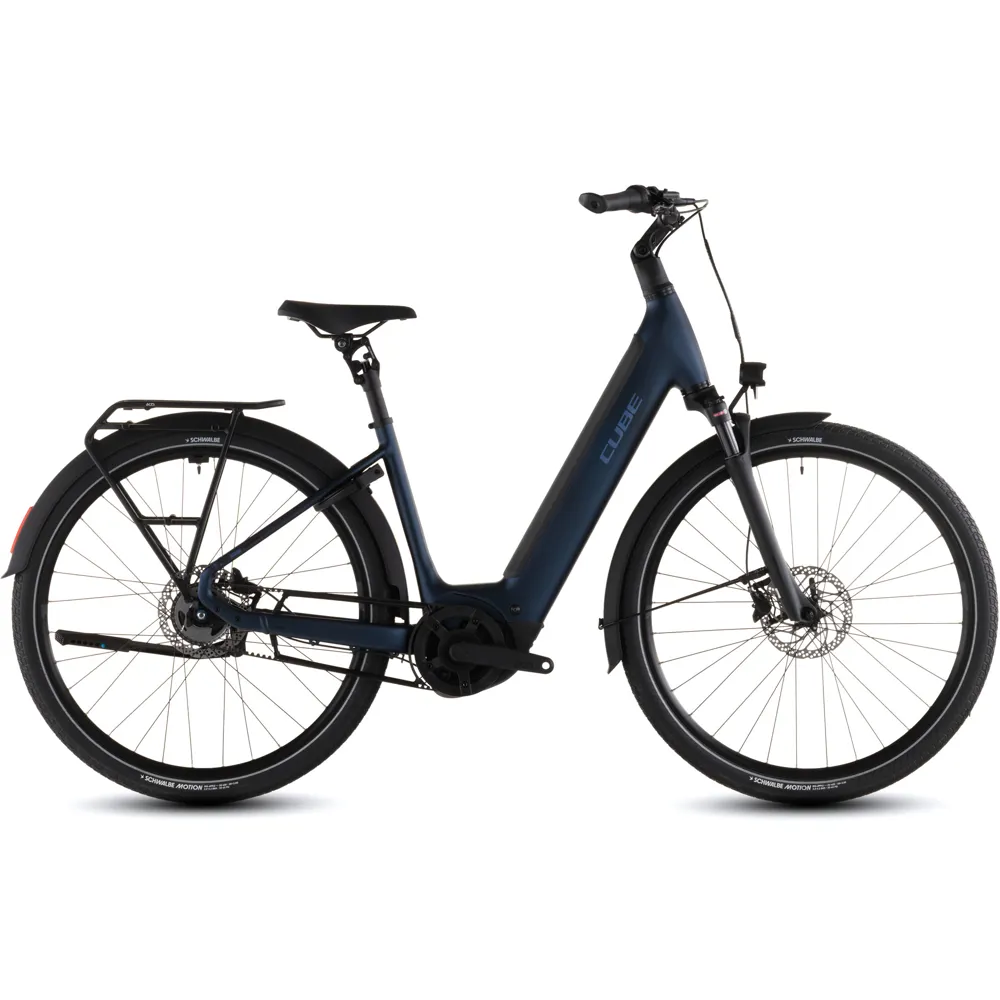 uPRISE Bikes Cube Supreme Hybrid Deluxe ONE 600wh 2026 Electric Hybrid Bike - Indigoblue/Switch | Price match, 365 day returns, 18-Month Warranty, Finance Available & Free UK Delivery