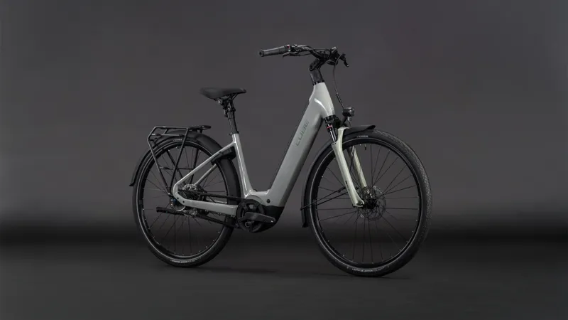 Cube Supreme Hybrid Deluxe ONE 600wh 2026 Electric Hybrid Bike - Ashgreen/Chrome-1
