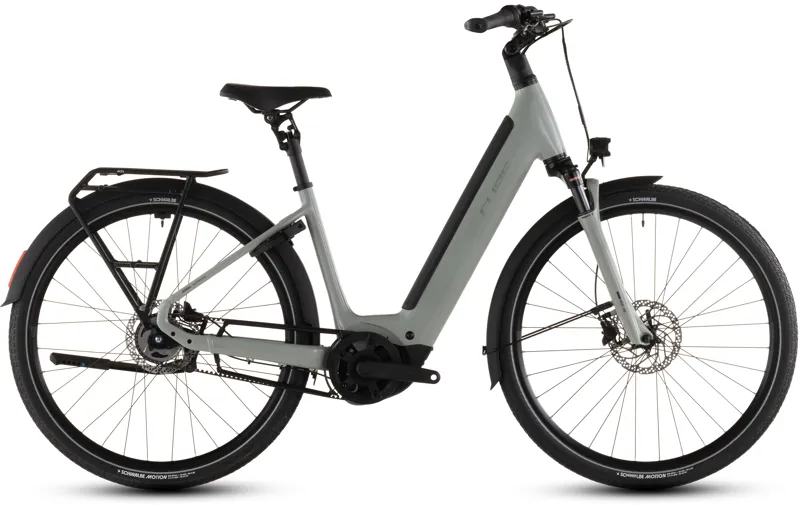 Cube Supreme Hybrid Deluxe ONE 600wh 2026 Electric Hybrid Bike - Ashgreen/Chrome