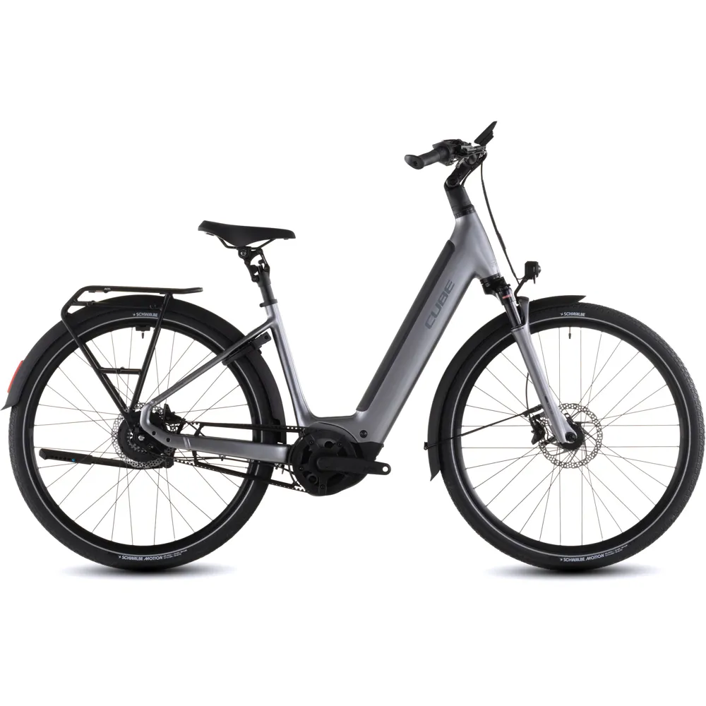 uPRISE Bikes Cube Supreme Hybrid Deluxe PRO 600wh 2026 Electric Hybrid Bike - Quicksilver/Grey | Price match, 365 day return s, 18-Month Warranty, Finance Available & Free UK Delivery