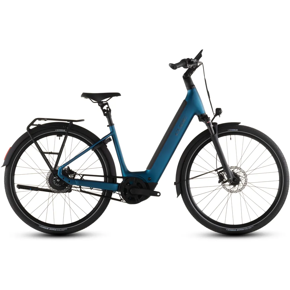 uPRISE Bikes Cube Supreme Hybrid Deluxe PRO 600wh 2026 Electric Hybrid Bike - Electricblue/Chrome | Price match, 365 day returns, 18-Month Warranty, Finance Available & Free UK Delivery
