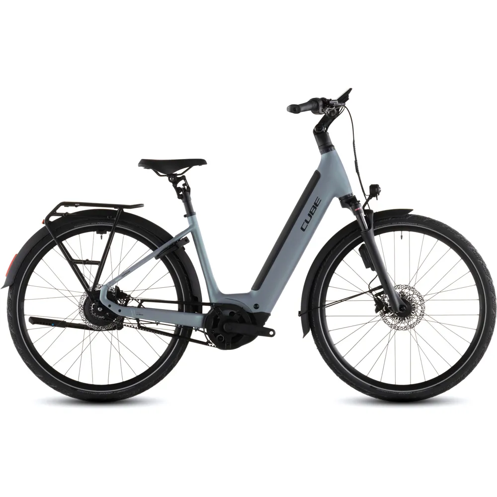 uPRISE Bikes Cube Supreme Hybrid Deluxe SLX 600wh 2026 Electric Hybrid Bike - Seagrey/Black | Price match, 365 day returns, 18-Month Warranty, Finance Available & Free UK Delivery